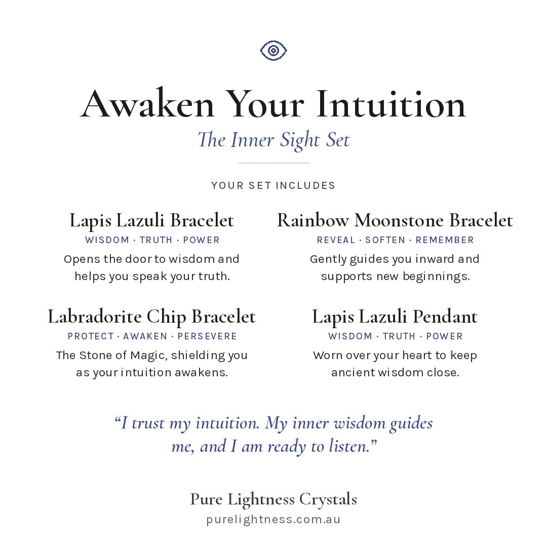 Awaken Your Intuition Bracelets and Pendant — The Inner Sight Set