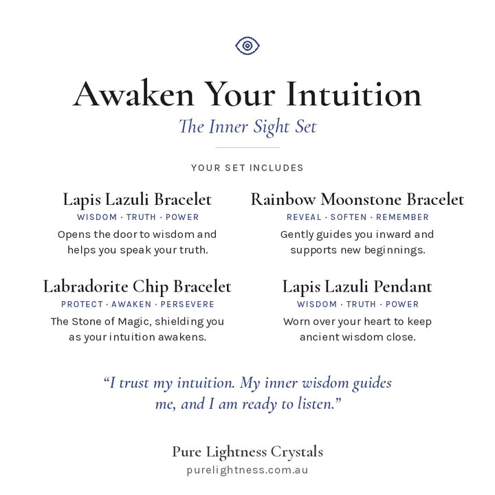 Awaken Your Intuition Bracelets and Pendant — The Inner Sight Set
