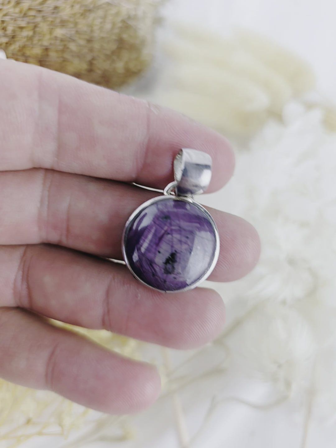 Star Ruby Silver Pendant
