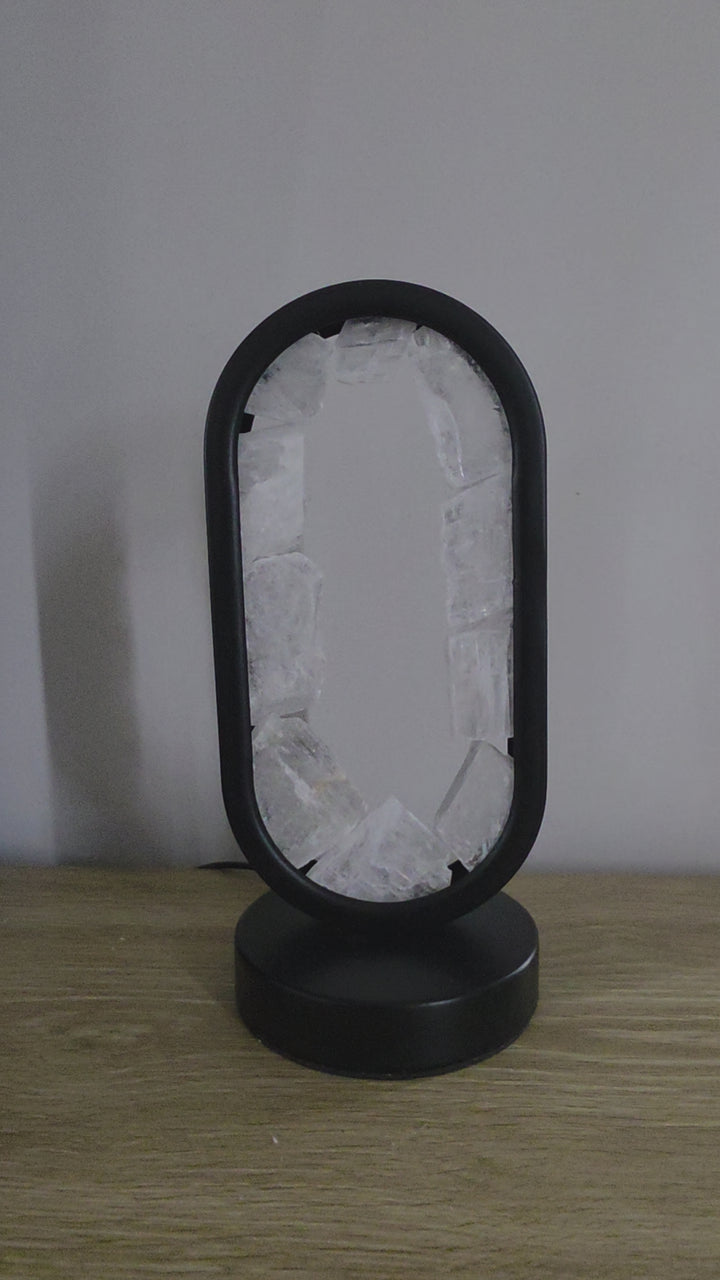 Selenite Star Gate Lamp