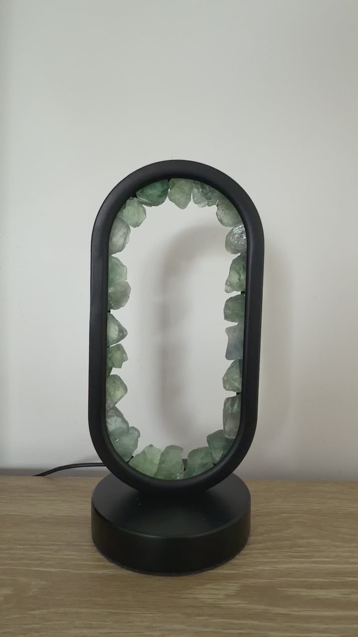 Green Fluorite Star Gate Lamp