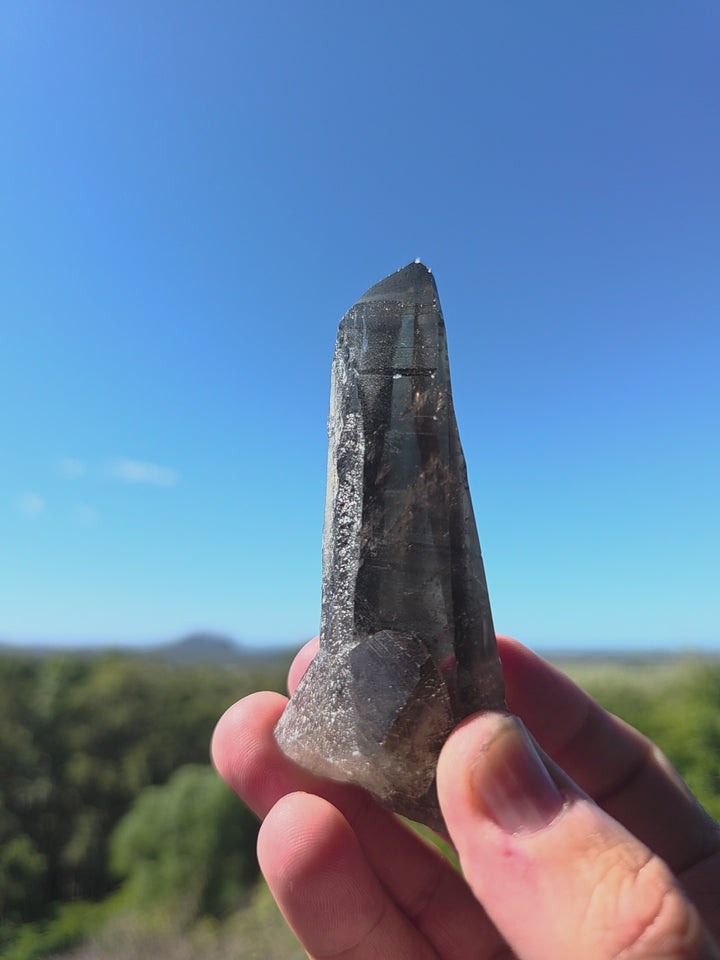 Lemurian Smoky Quartz Laser