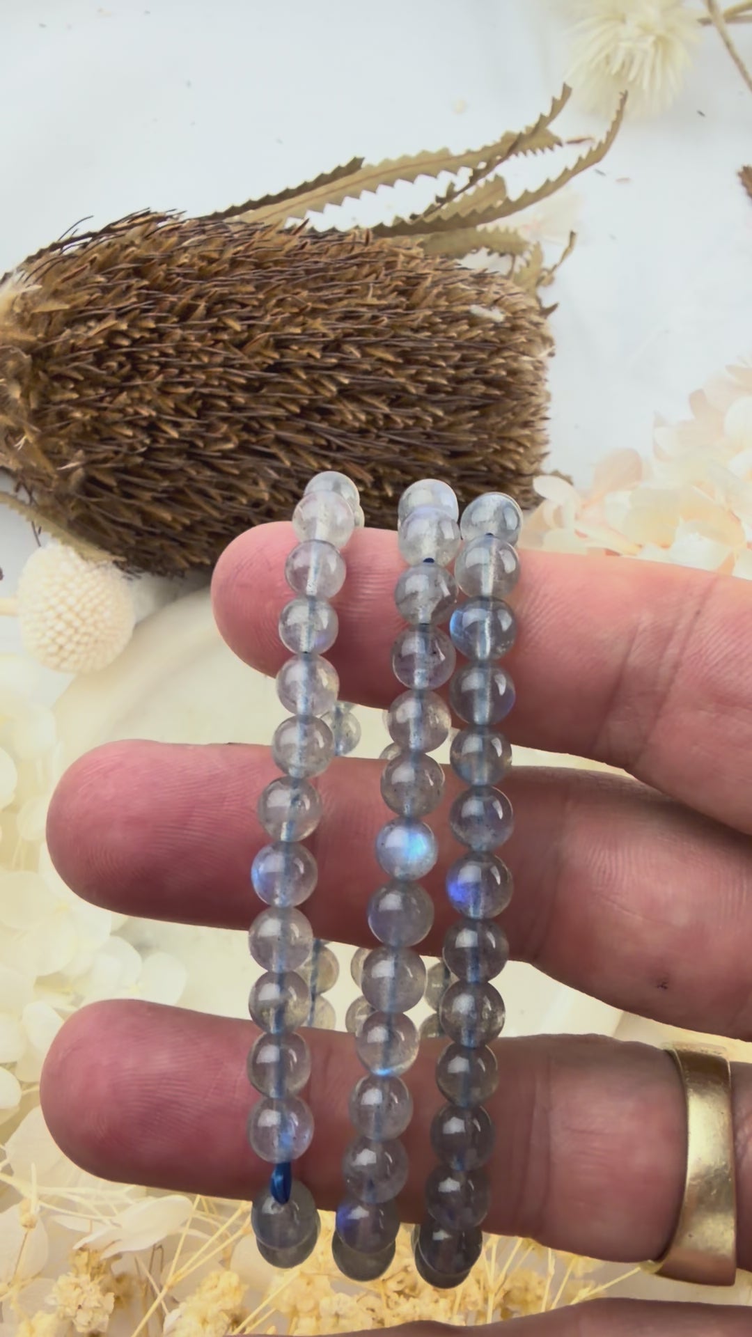 Labradorite Bracelet - 6mm (High Flash) #3