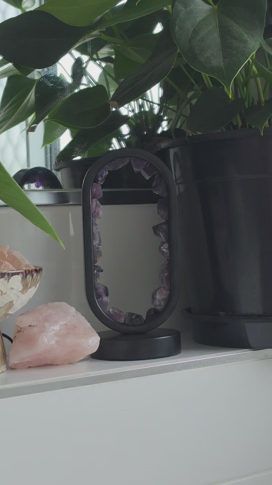 Rainbow Fluorite Star Gate Lamp — Dream Without Limits