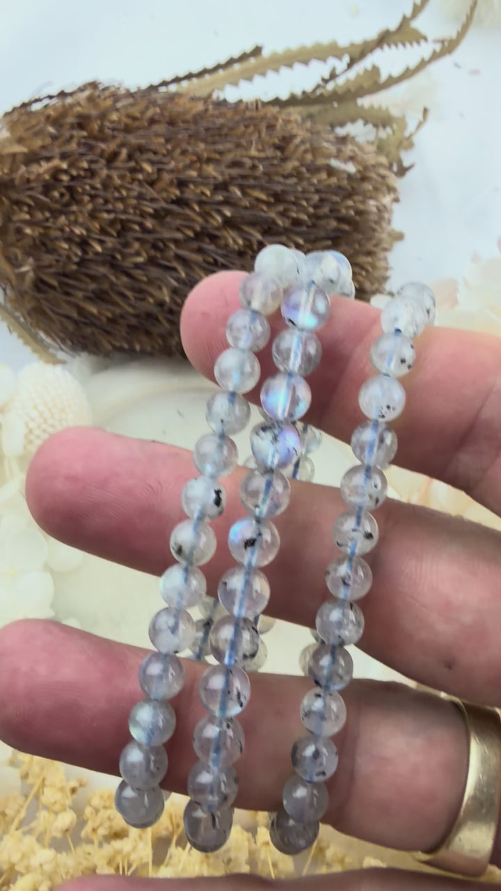 Labradorite Bracelet - 6mm (High Flash)