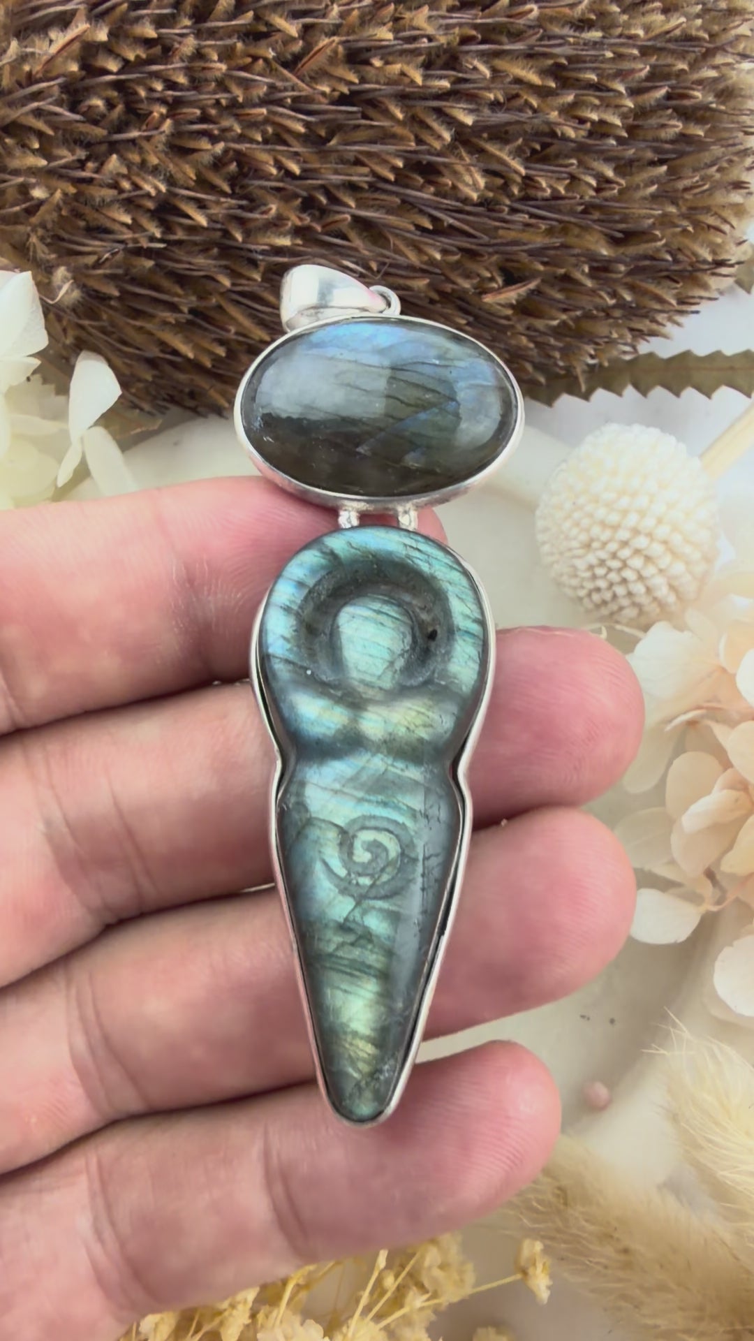 Labradorite Daughter Of The Moon Silver Pendant