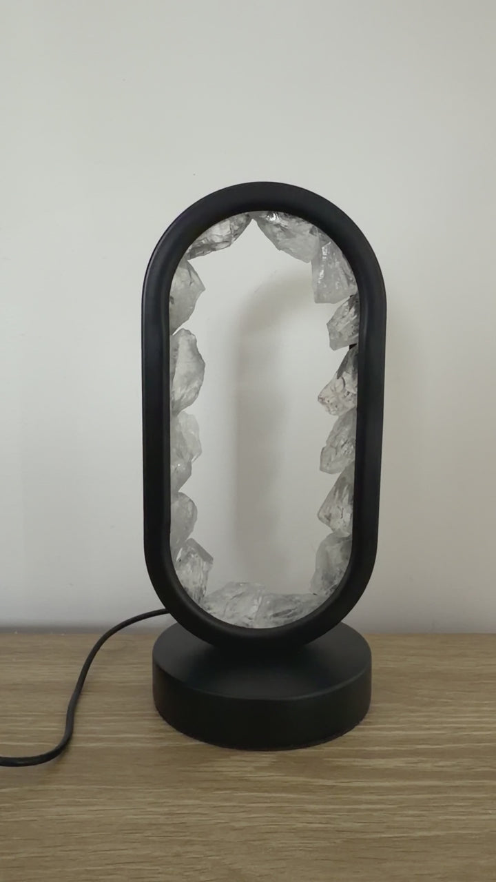 Clear Quartz Star Gate Lamp