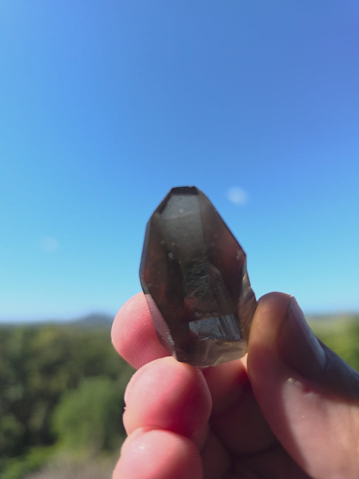 Lemurian Smoky Quartz Phantom Tower