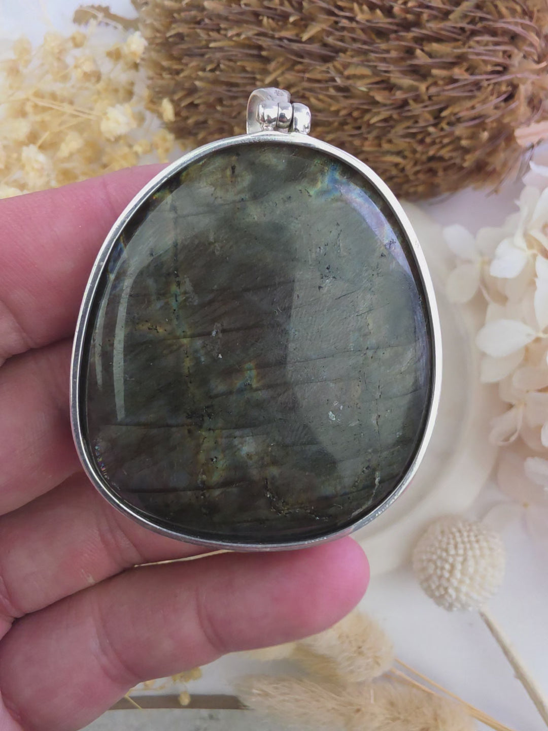 Labradorite Dragon Pendant