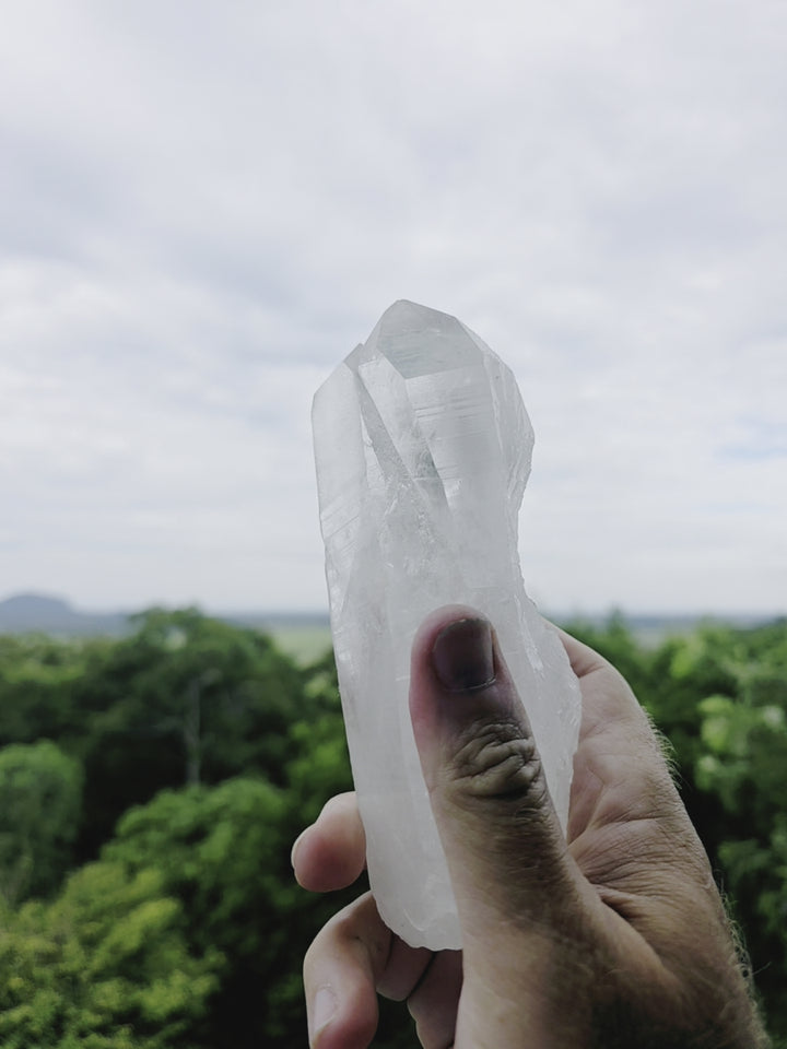 Lemurian Tantric Twin Flame Seed Quartz with Record Keepers