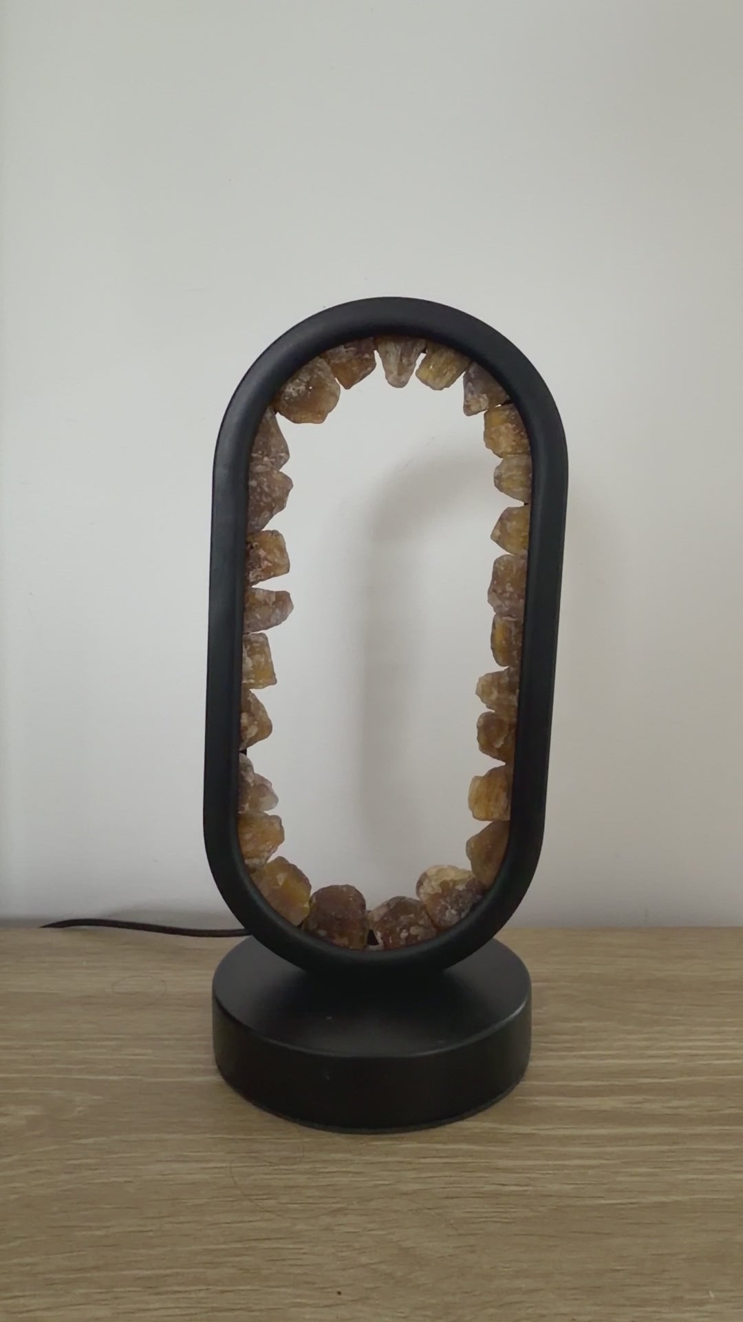 Yellow Fluorite Star Gate Lamp