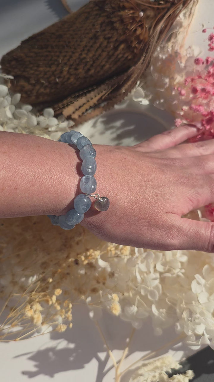 Blue Calcite Bracelet - 6mm