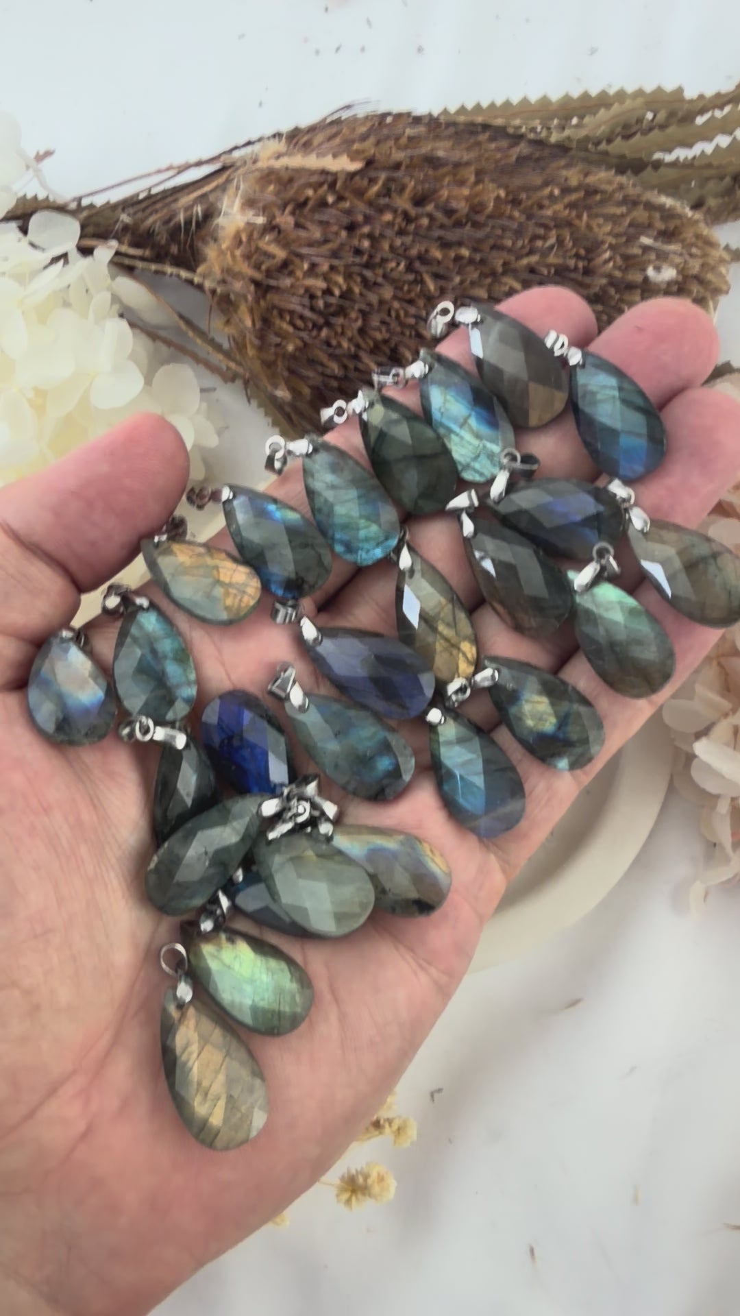 Labradorite Faceted Pendant