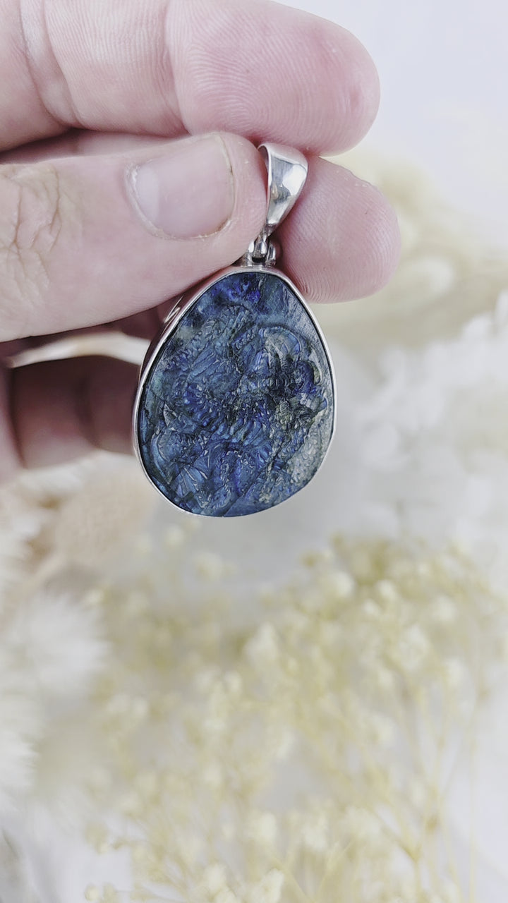 Labradorite Dragon Pendant
