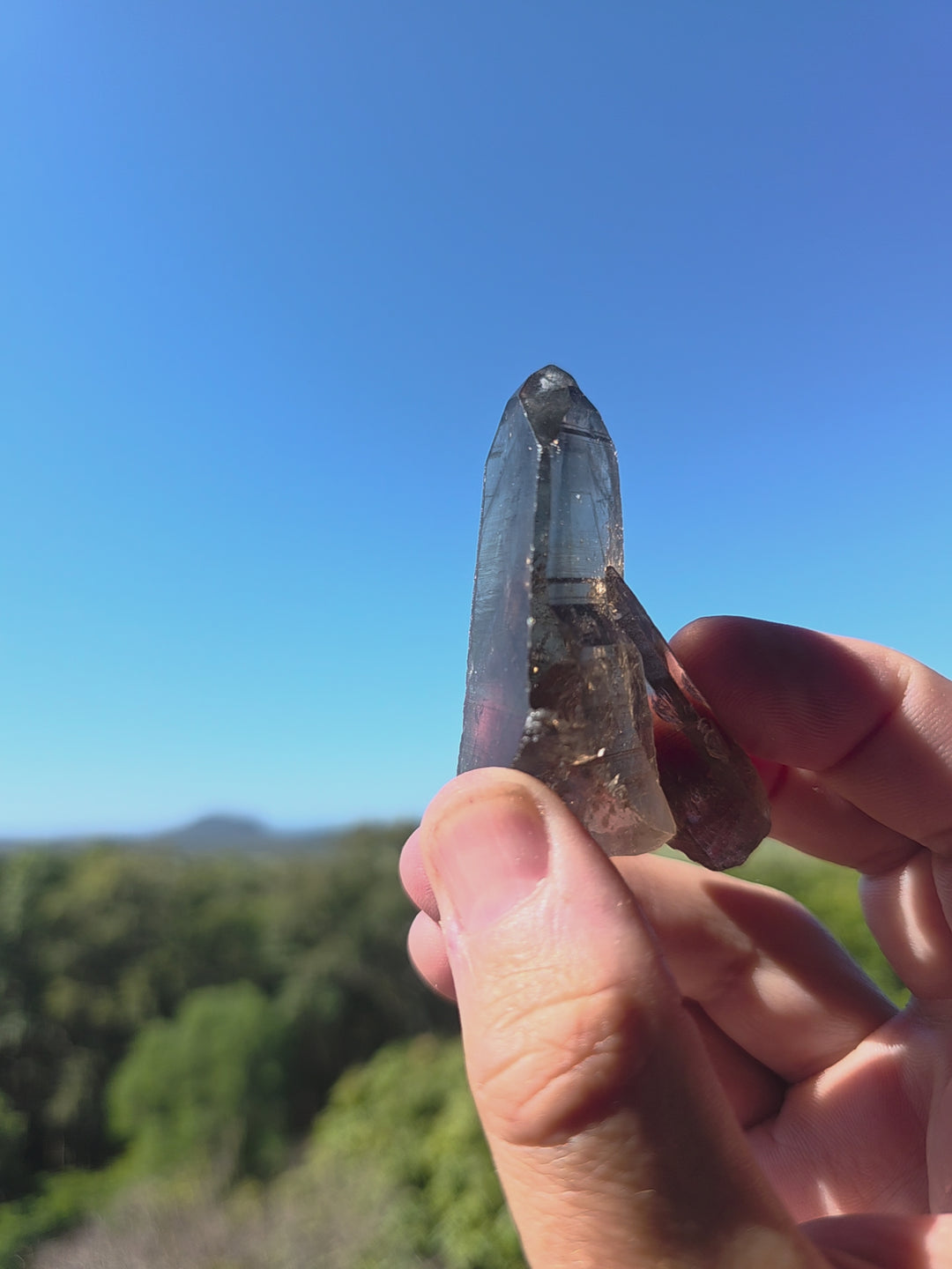 Lemurian Smoky Quartz Laser
