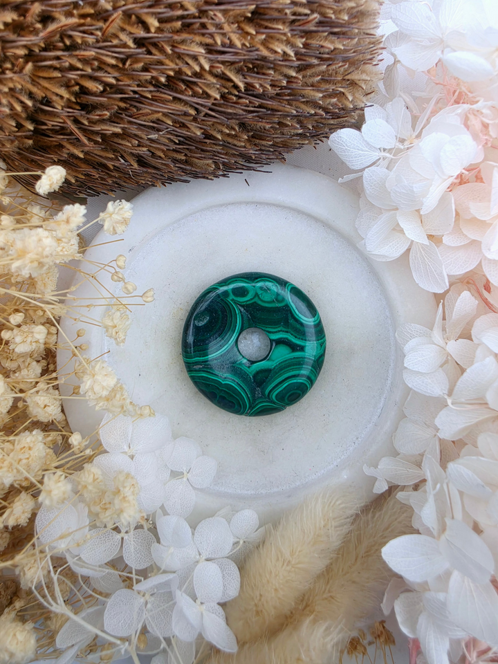 Malachite Circle Of Light Pendant