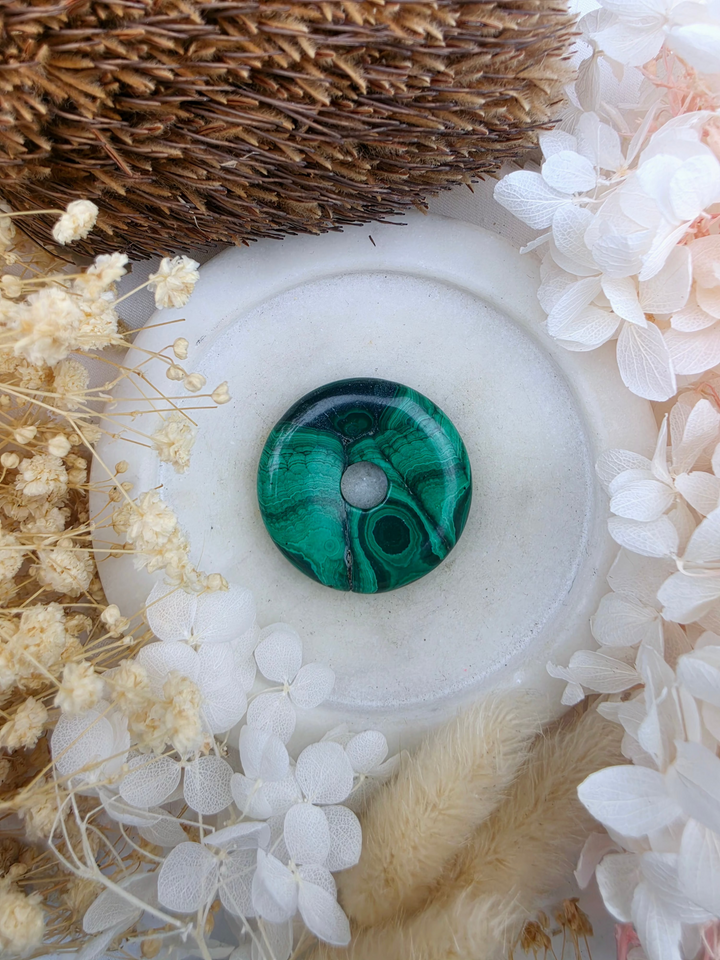 Malachite Circle Of Light Pendant