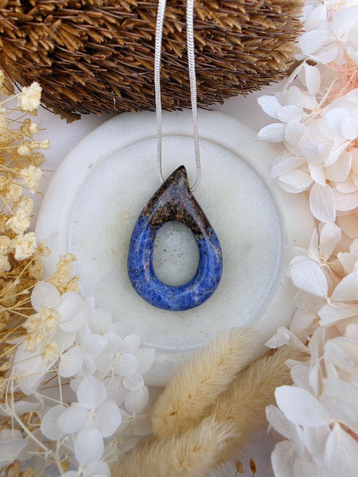 Sodalite Tear Drop Pendant