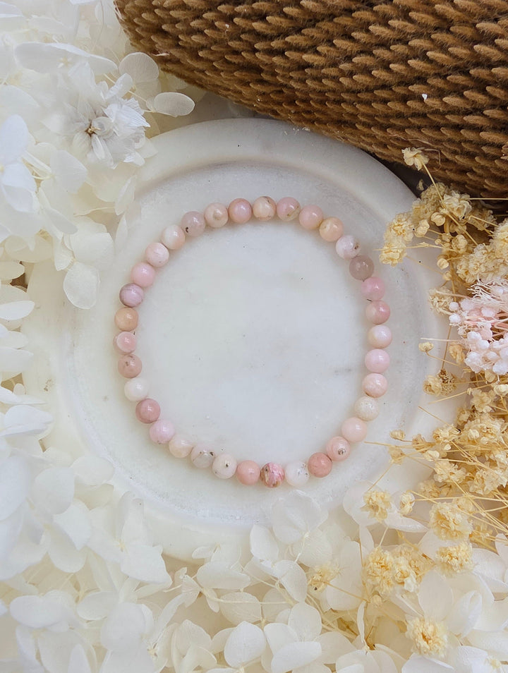 Pink Opal Bracelet - 6mm