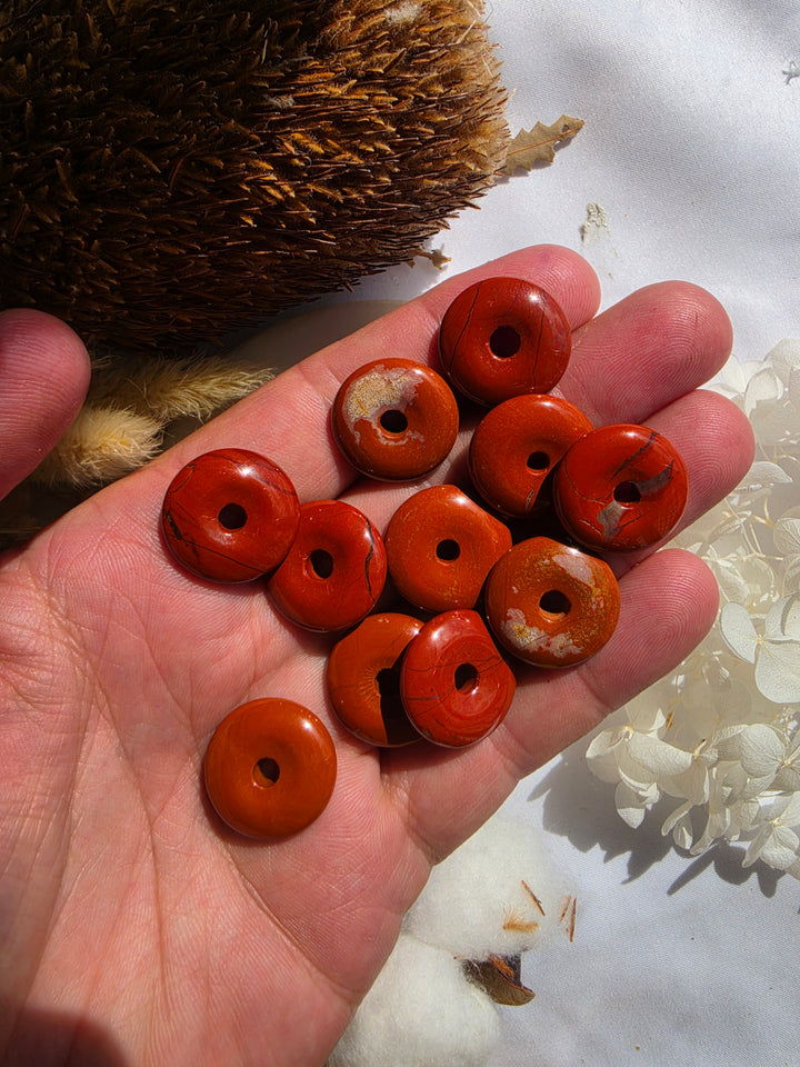 Red Jasper Donut Pendant