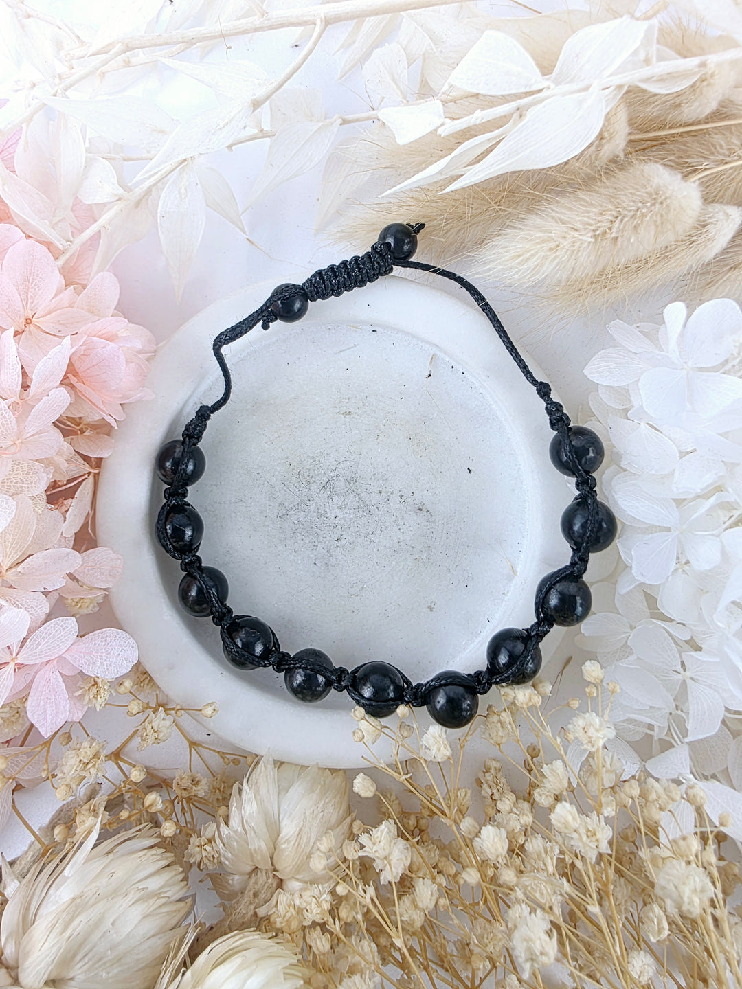 Shungite Chord Shamballa Bracelet - 10mm