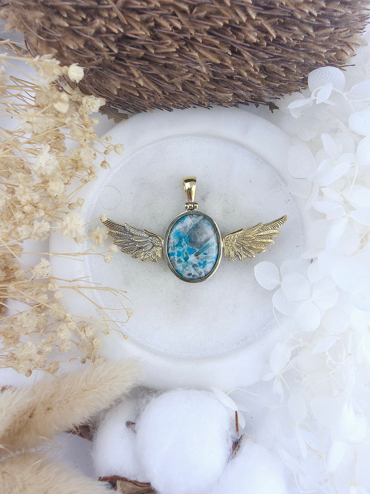 Chyrsocolla Anahata Pendant