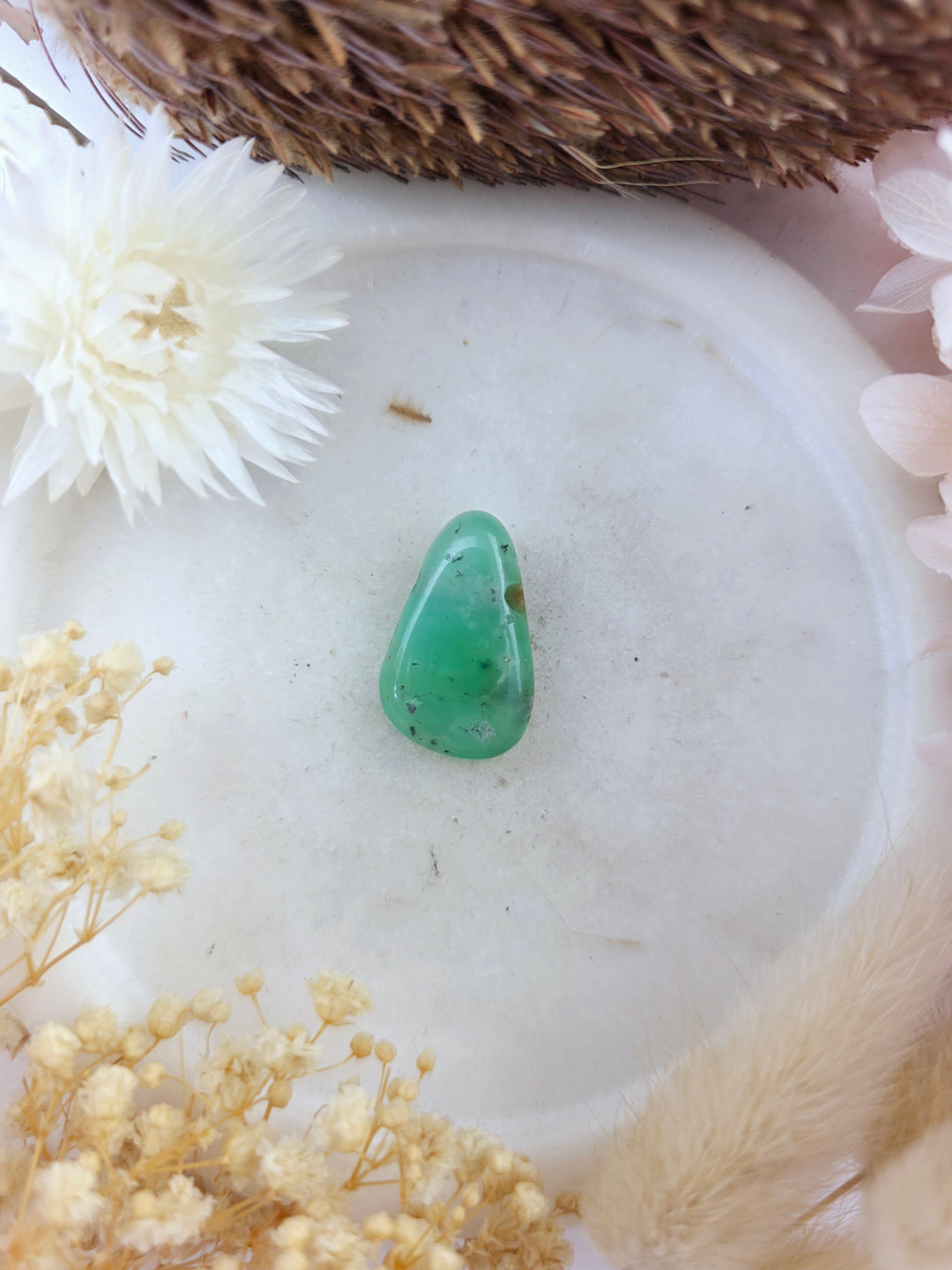 Chrysoprase Tumbled Pendant