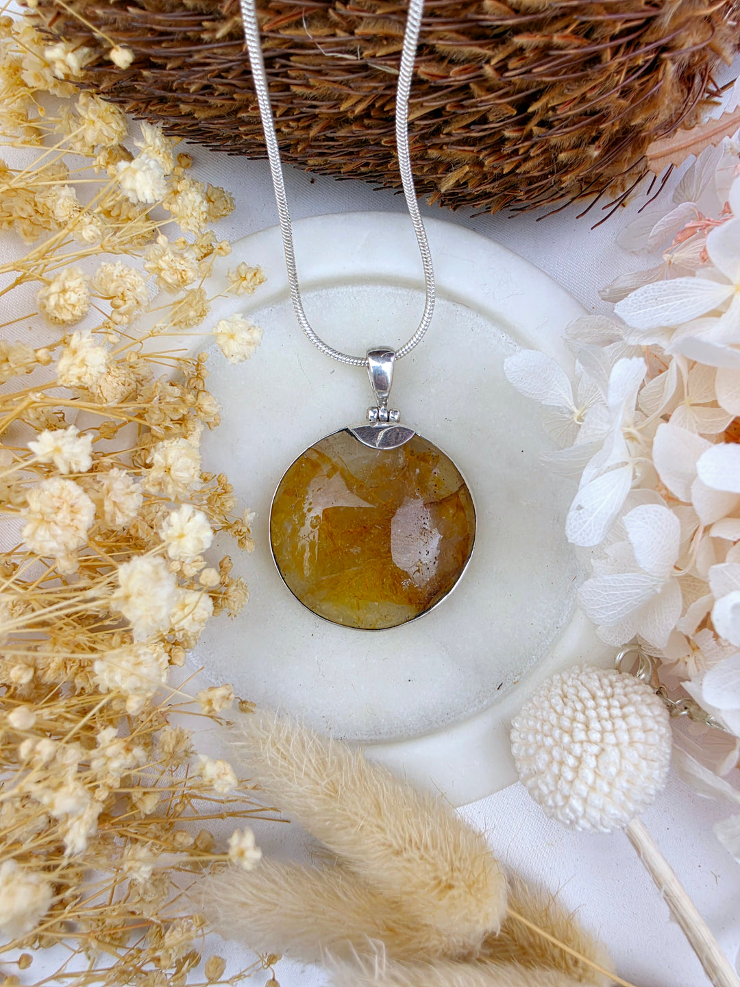 Golden Healer Silver Pendant - Golden Healing