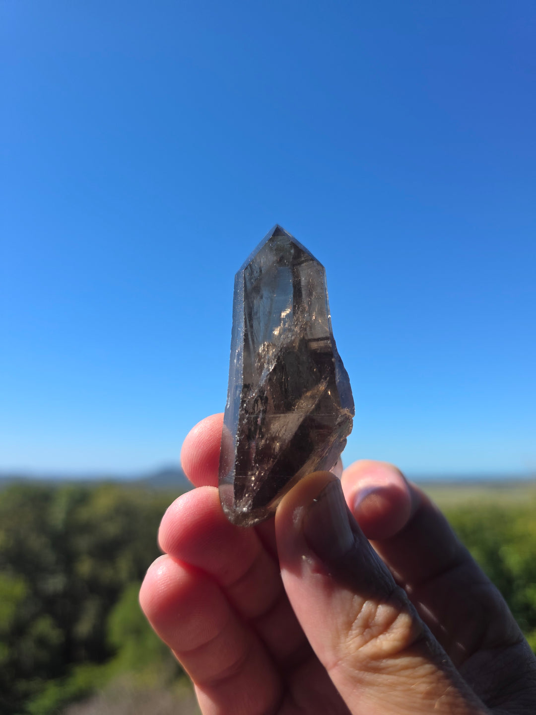 Lemurian Smoky Quartz Laser
