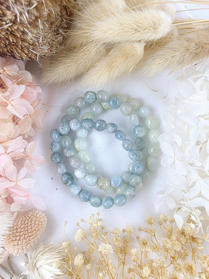 Aquamarine Bracelets -  Tumbled 8/10mm #3