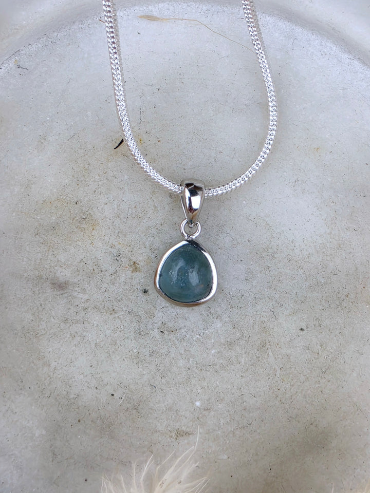 Indicolite (Blue) Tourmaline Silver Pendant