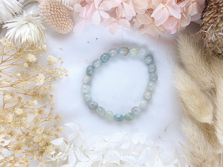 Aquamarine Bracelets -  Tumbled 6/8mm #2