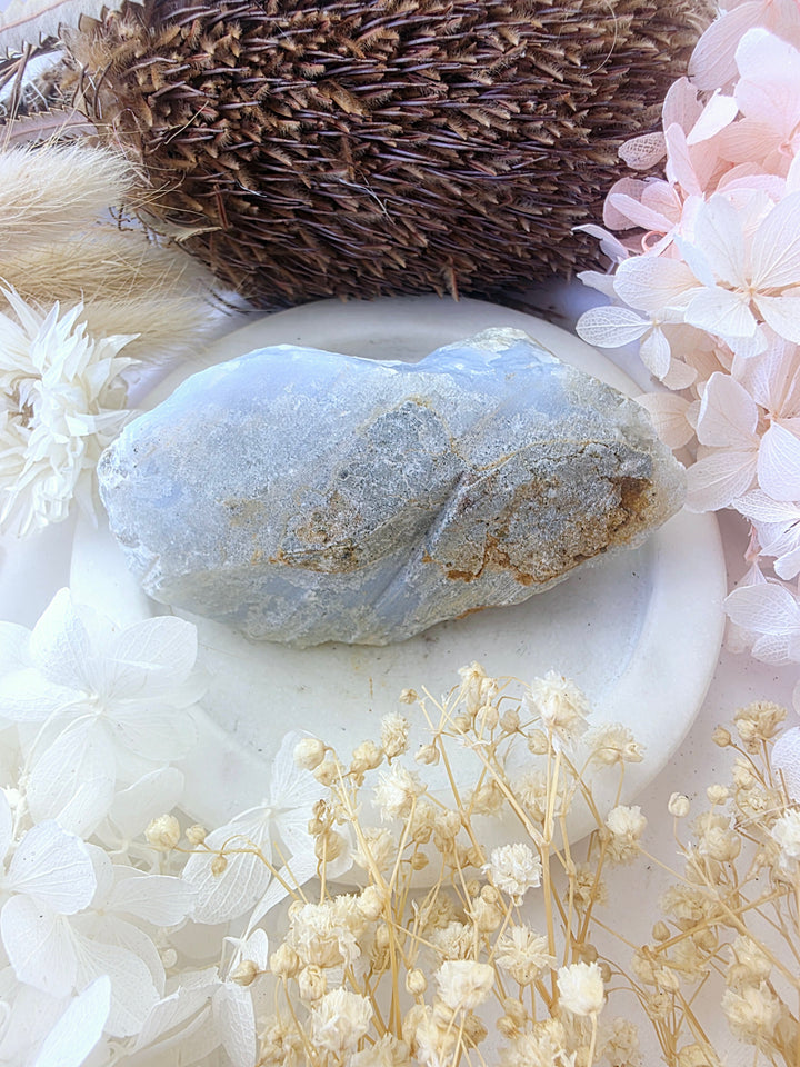 Blue Lace Agate Druzy Cluster