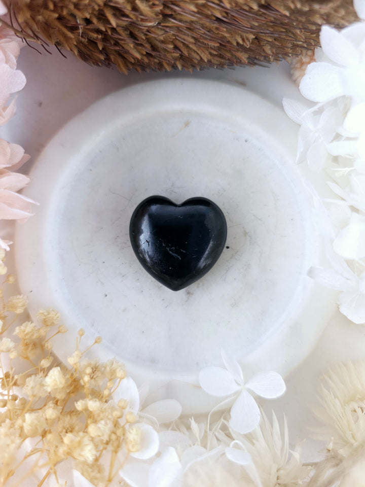 Black Tourmaline Heart