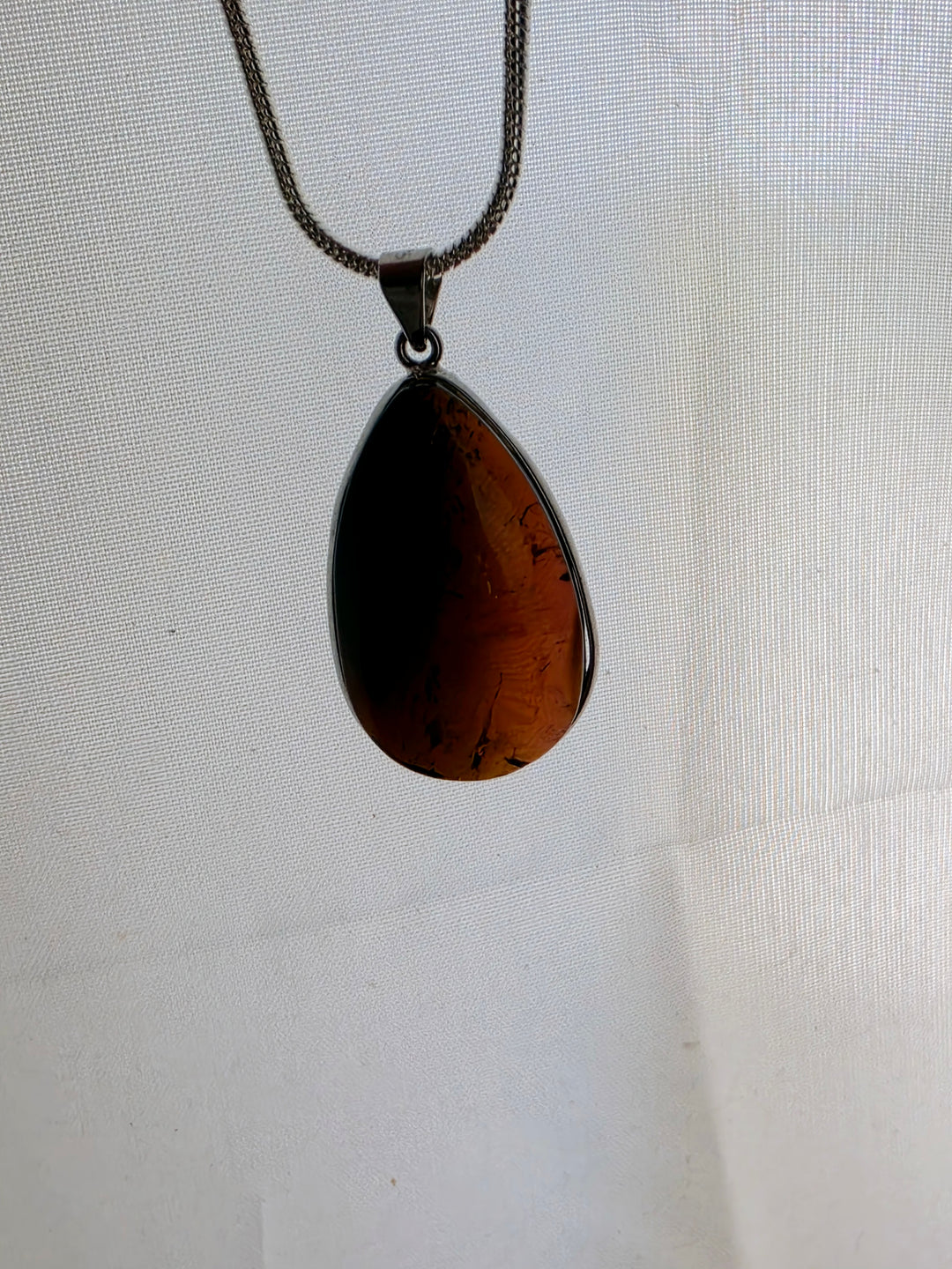 Watermelon Tourmaline Silver Pendant