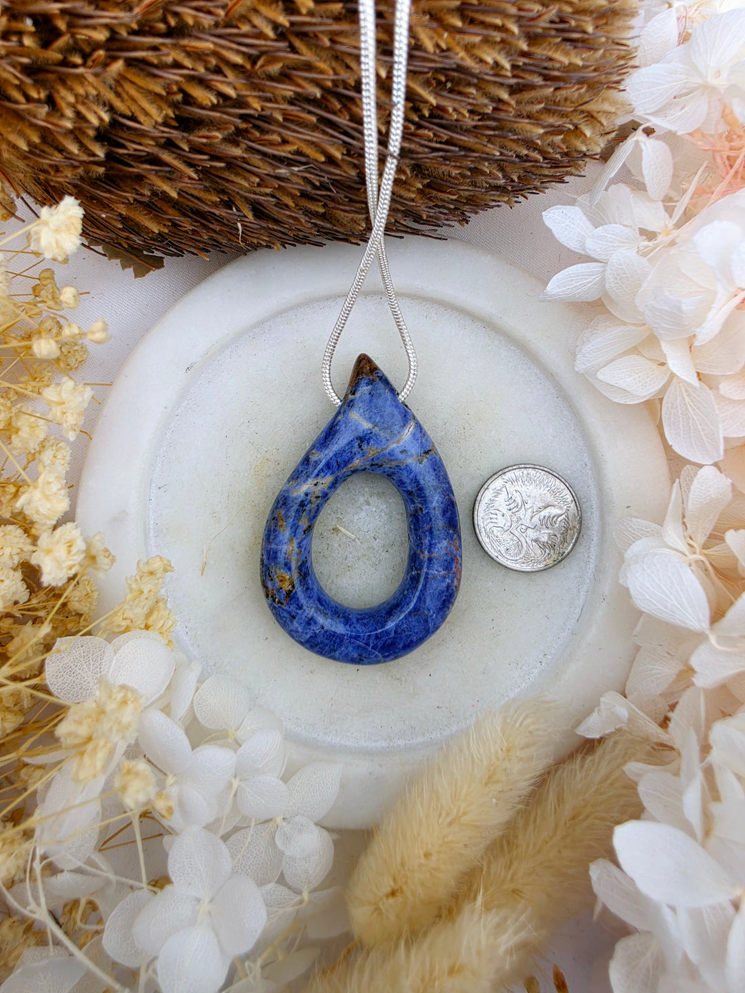 Sodalite Tear Drop Pendant