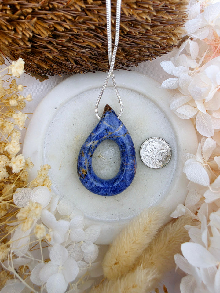 Sodalite Tear Drop Pendant