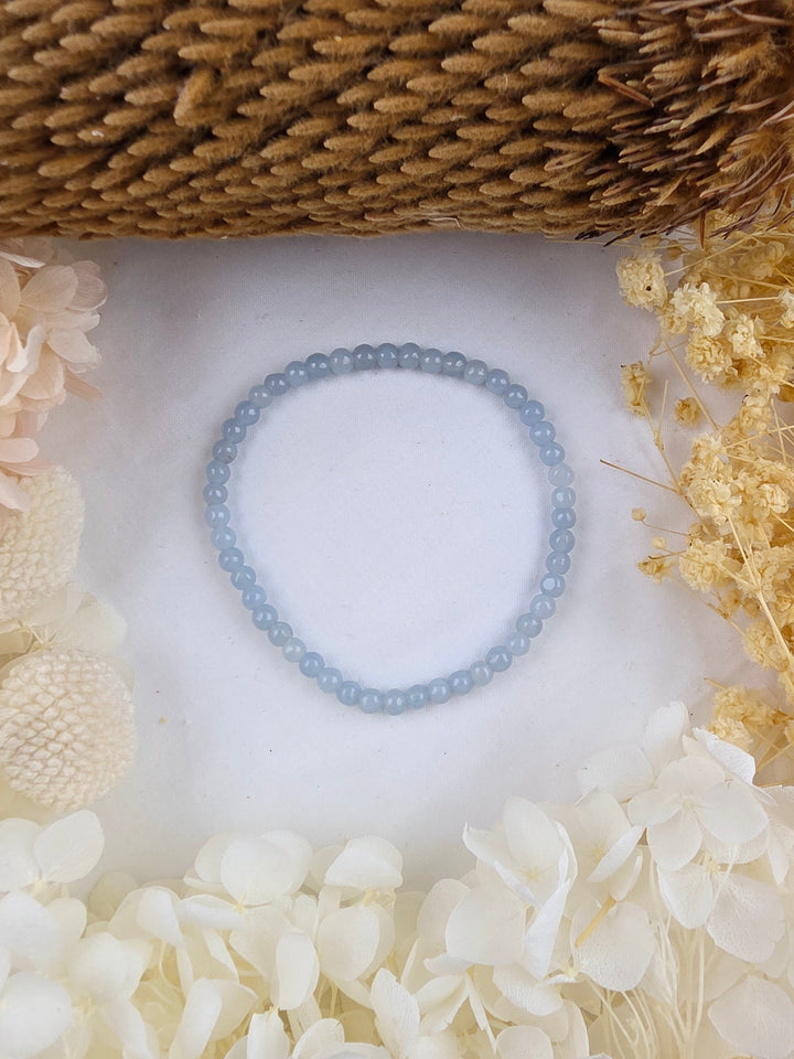 Angelite Bracelet - 4mm