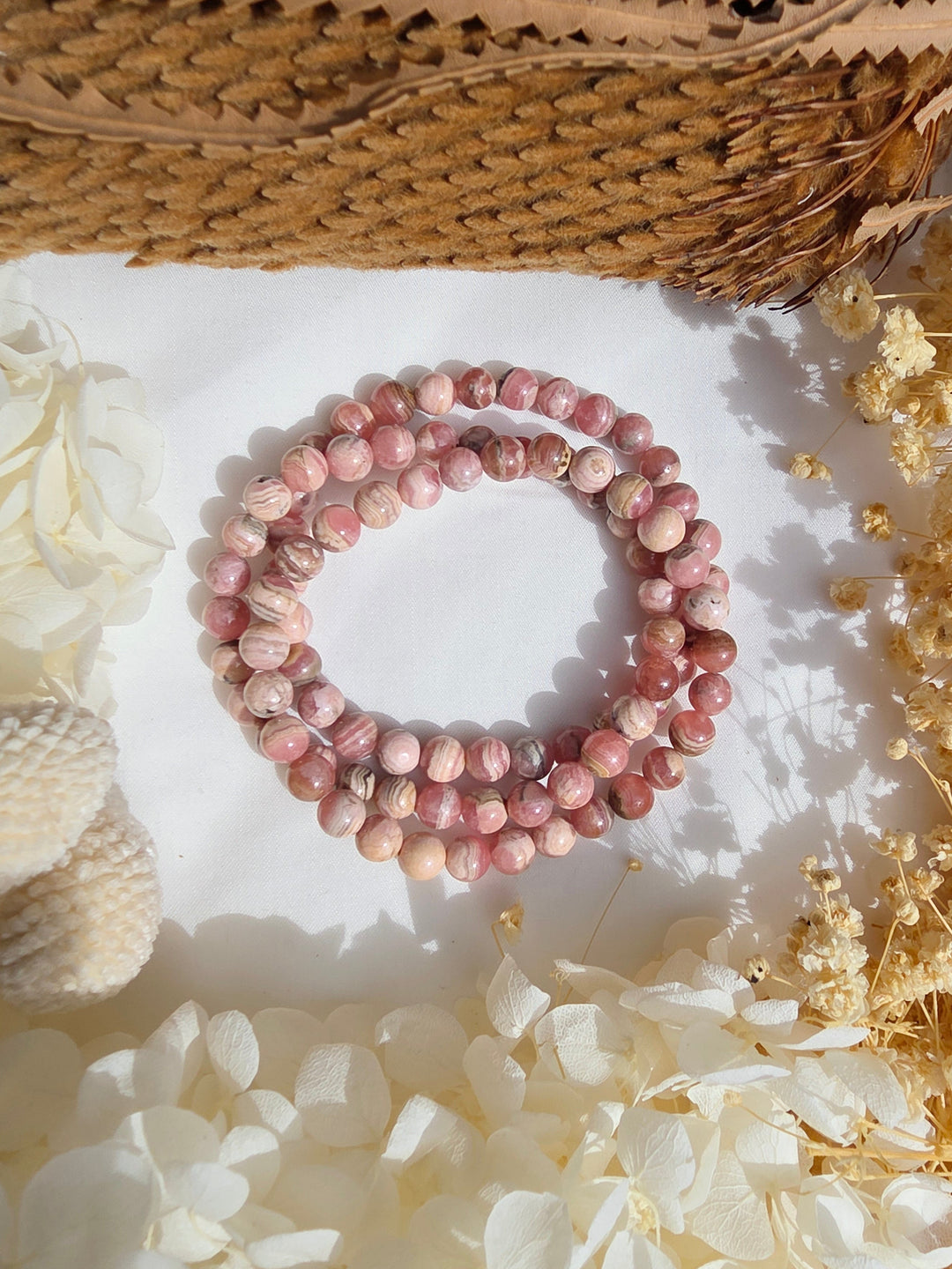 Rhodochrosite Bracelet - 6mm