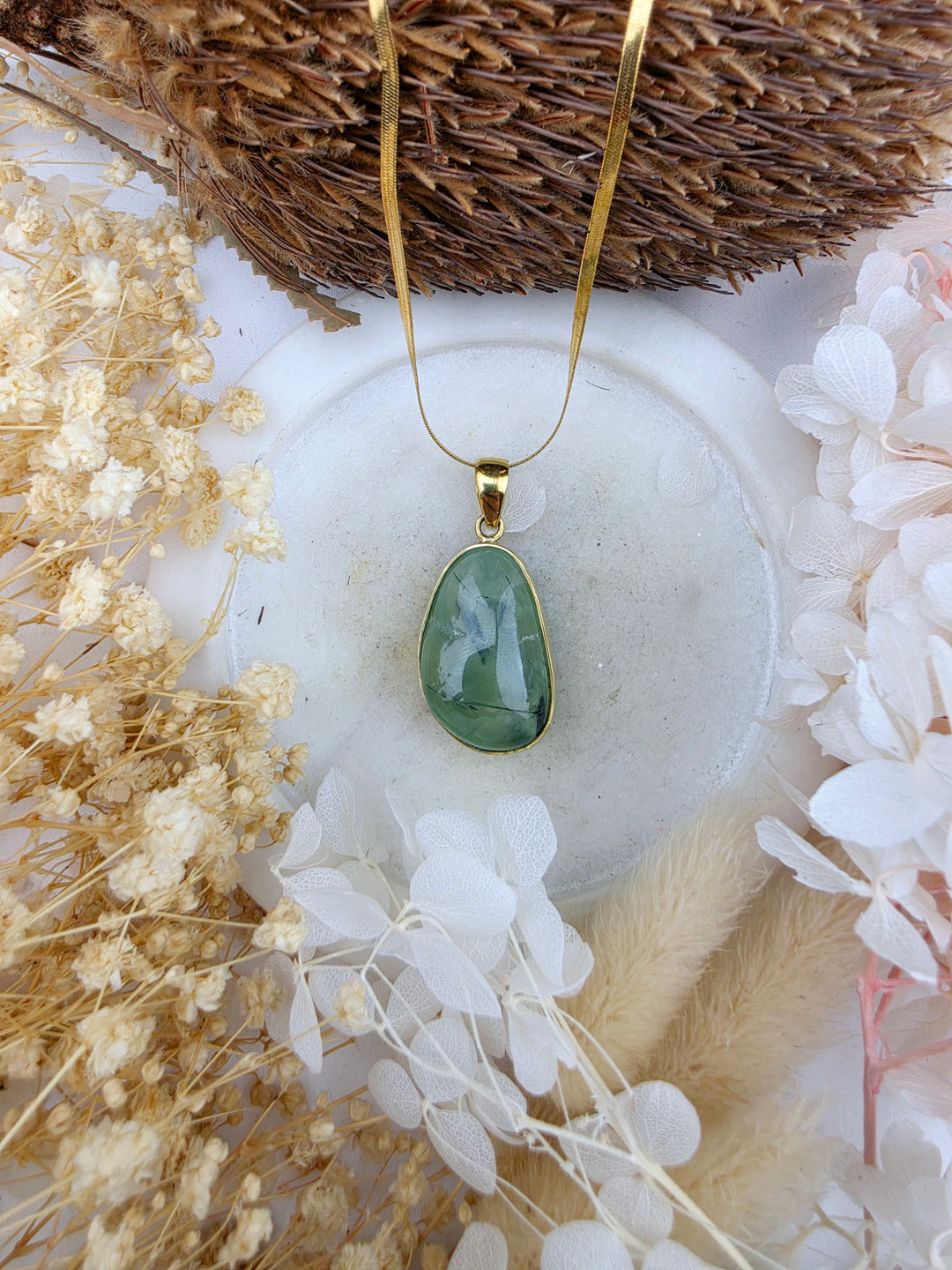 Prehnite Pendant
