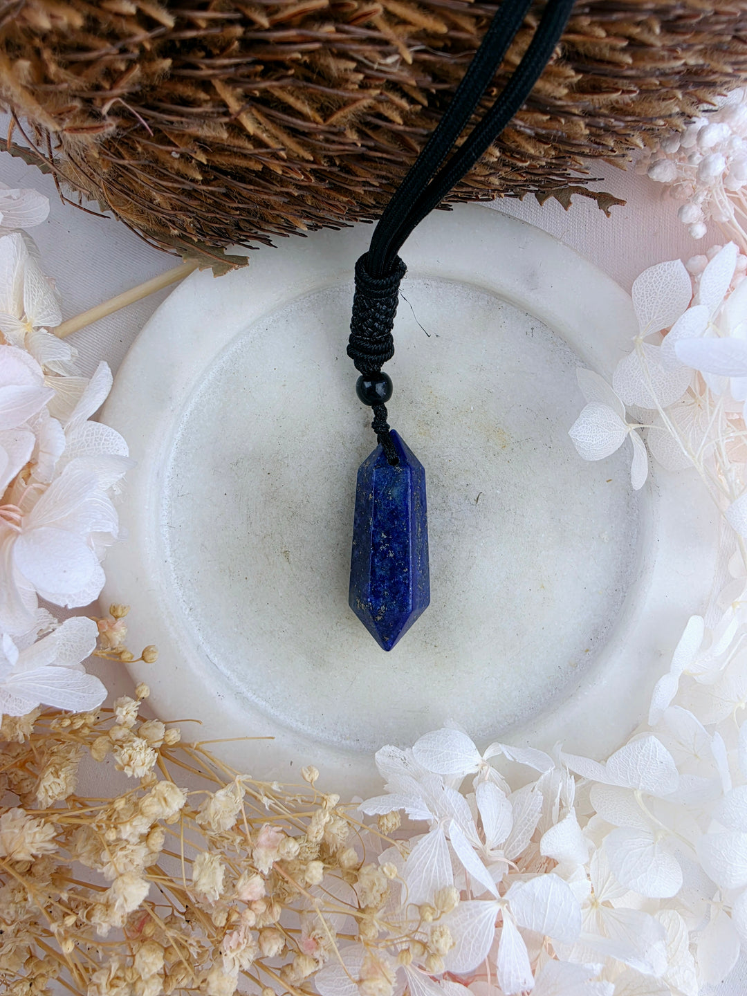 Lapis Lazuli Compass Pendant
