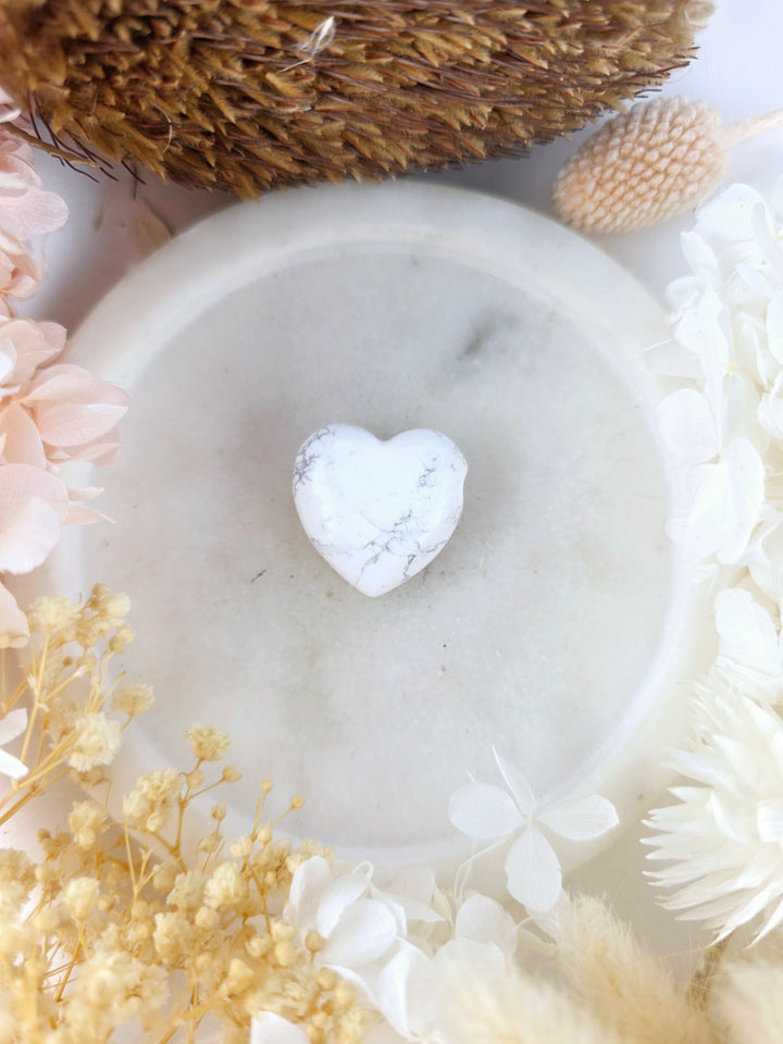 Howlite Heart Pendant