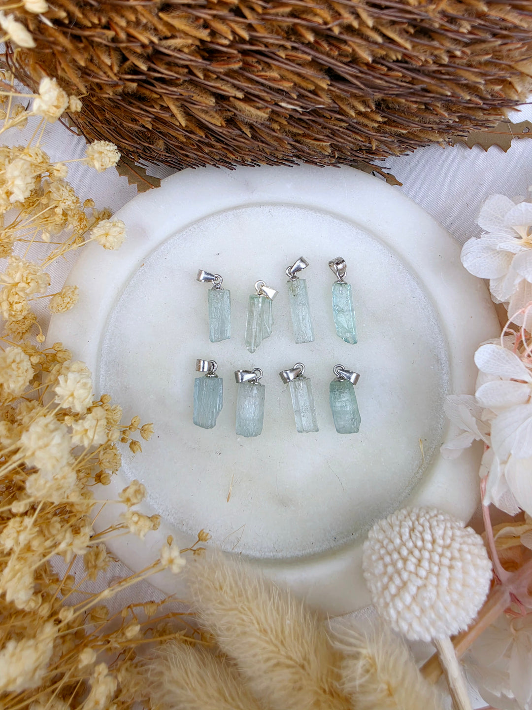 Emerald Natural Silver Pendant