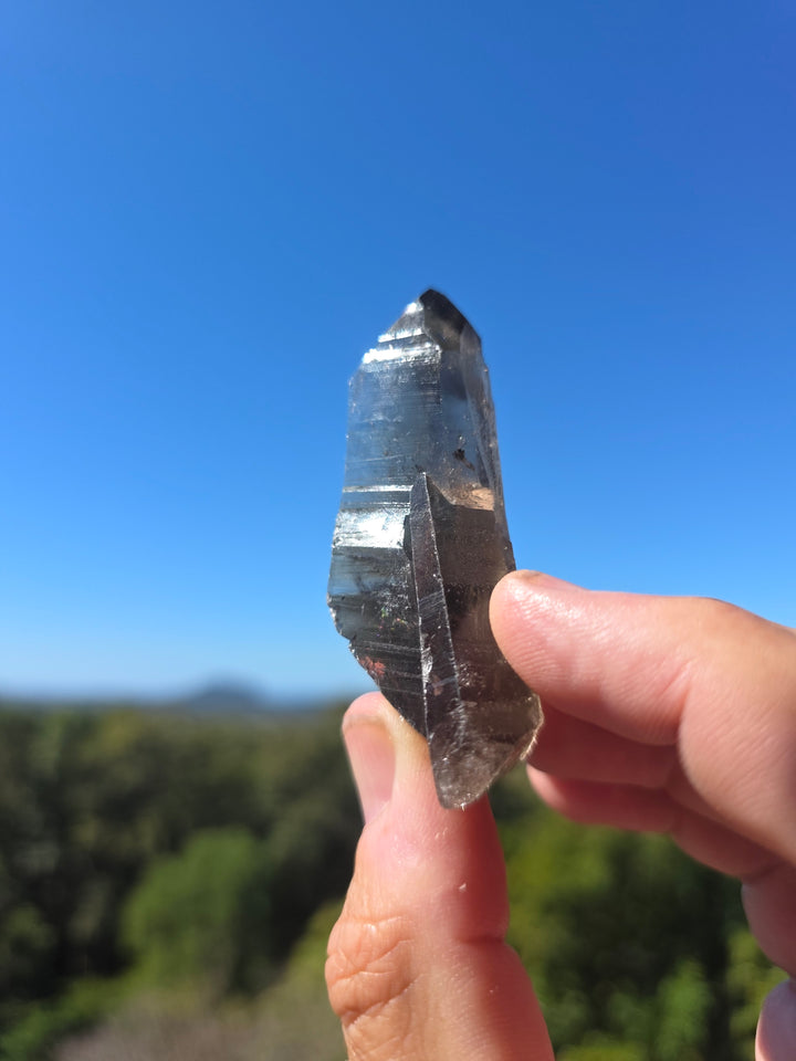 Lemurian Smoky Quartz Laser