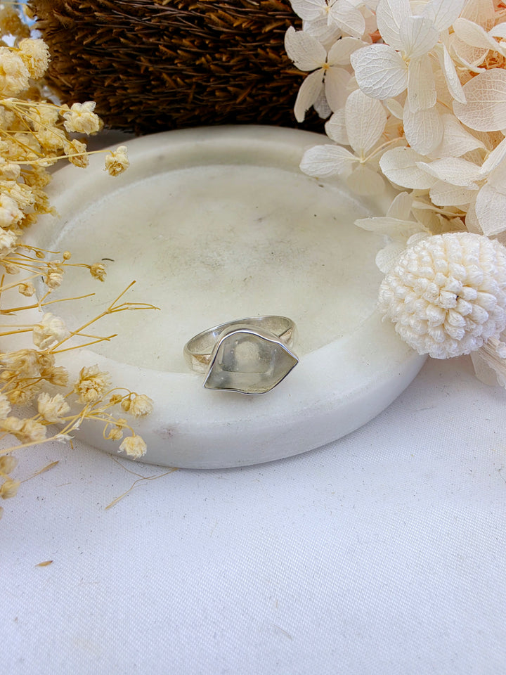 Libyan Desert Glass Silver Ring — Written in the Stars