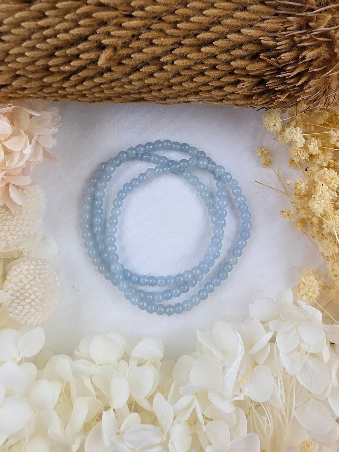 Angelite Bracelet - 4mm