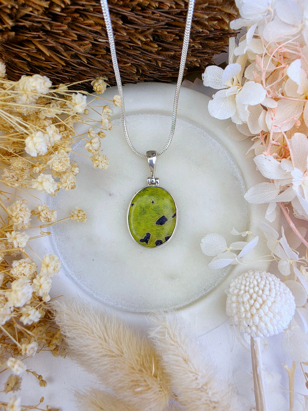 Atlantisite Silver Pendant