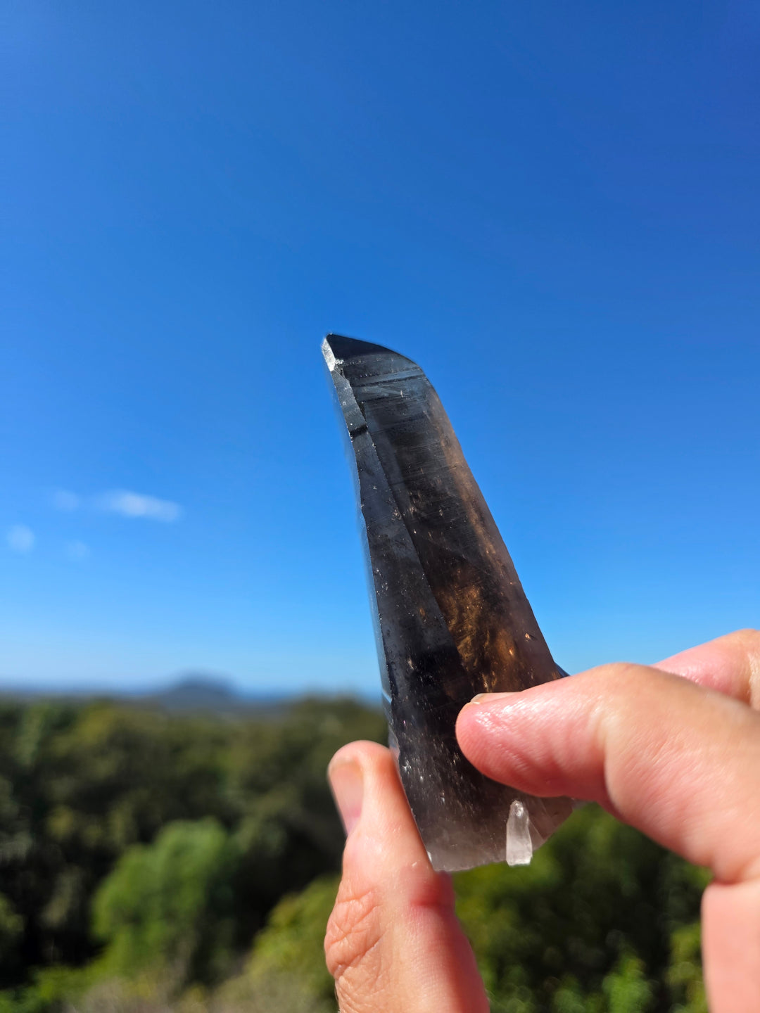 Lemurian Smoky Quartz Laser