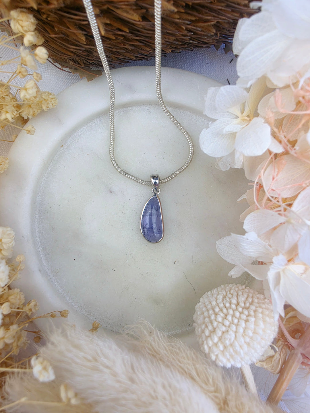 Tanzanite Silver Pendant (Rare)