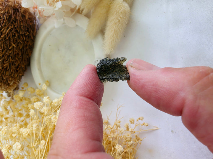 Moldavite Specimen — Manifest & Transform